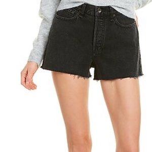Rag & Bone black denim shorts